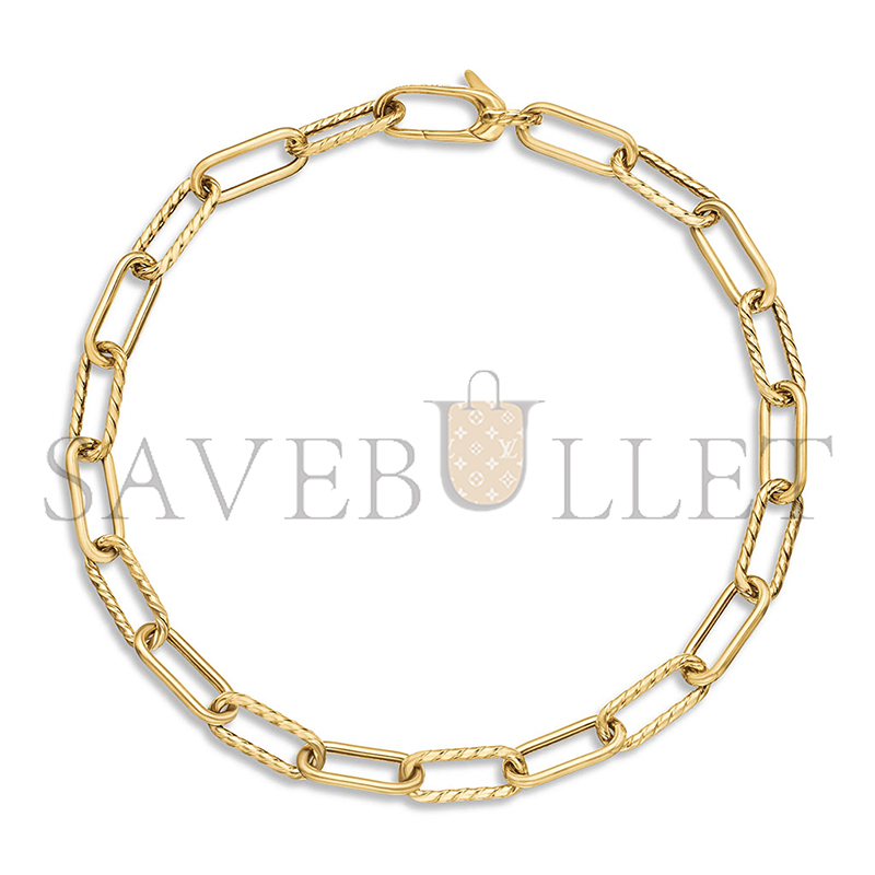 dau1d Yvrm*n dy madison chain bracelet 18k yellow gold, 4mm b17841 88